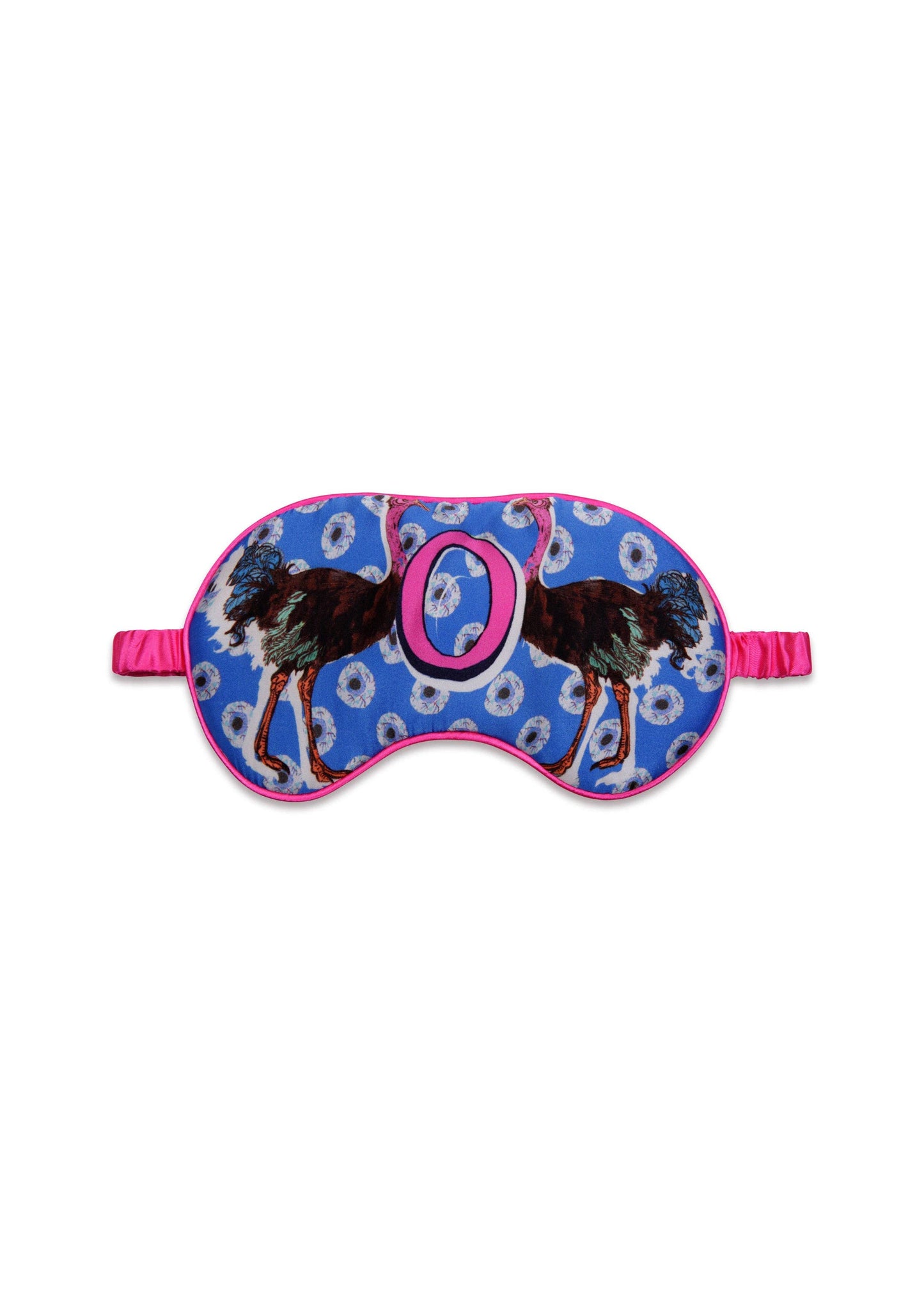 Jessica Russell Flint - Silk Eye Mask / "O for Ostrich