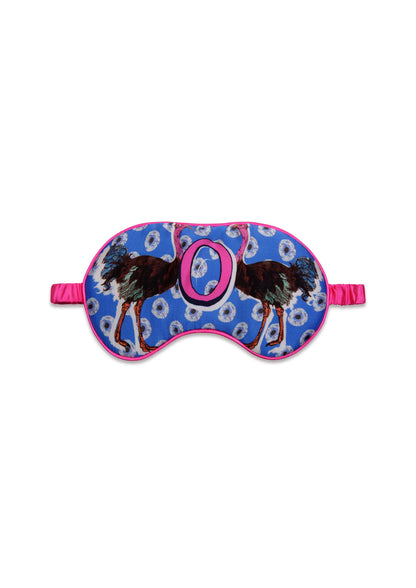 Jessica Russell Flint - Silk Eye Mask / "O for Ostrich