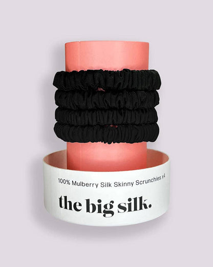 The Big Silk - Set of 4 Organic Silk Scrunchies - Best Seller