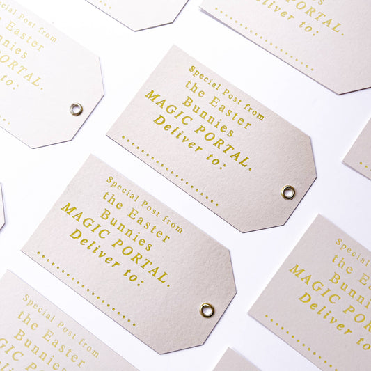 soch and co - Easter gift tags letter press