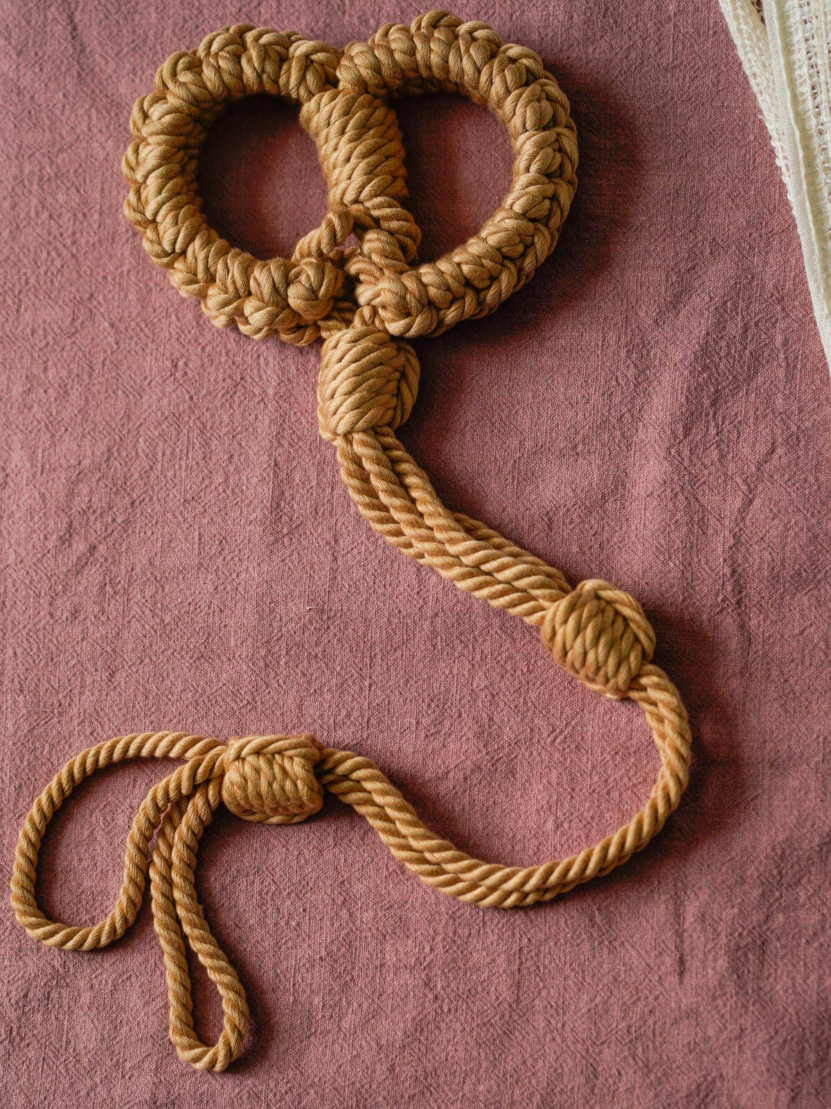 The Natural Love Company - Kanuka | Handcuffs | Soft Handcuffs with Control Cord
