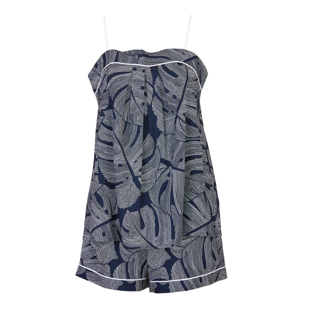 Cyberjammies - Knightsbridge Navy Leaf Cami and Short Set