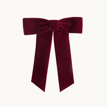 Women's Velvet Bow Hair Clip