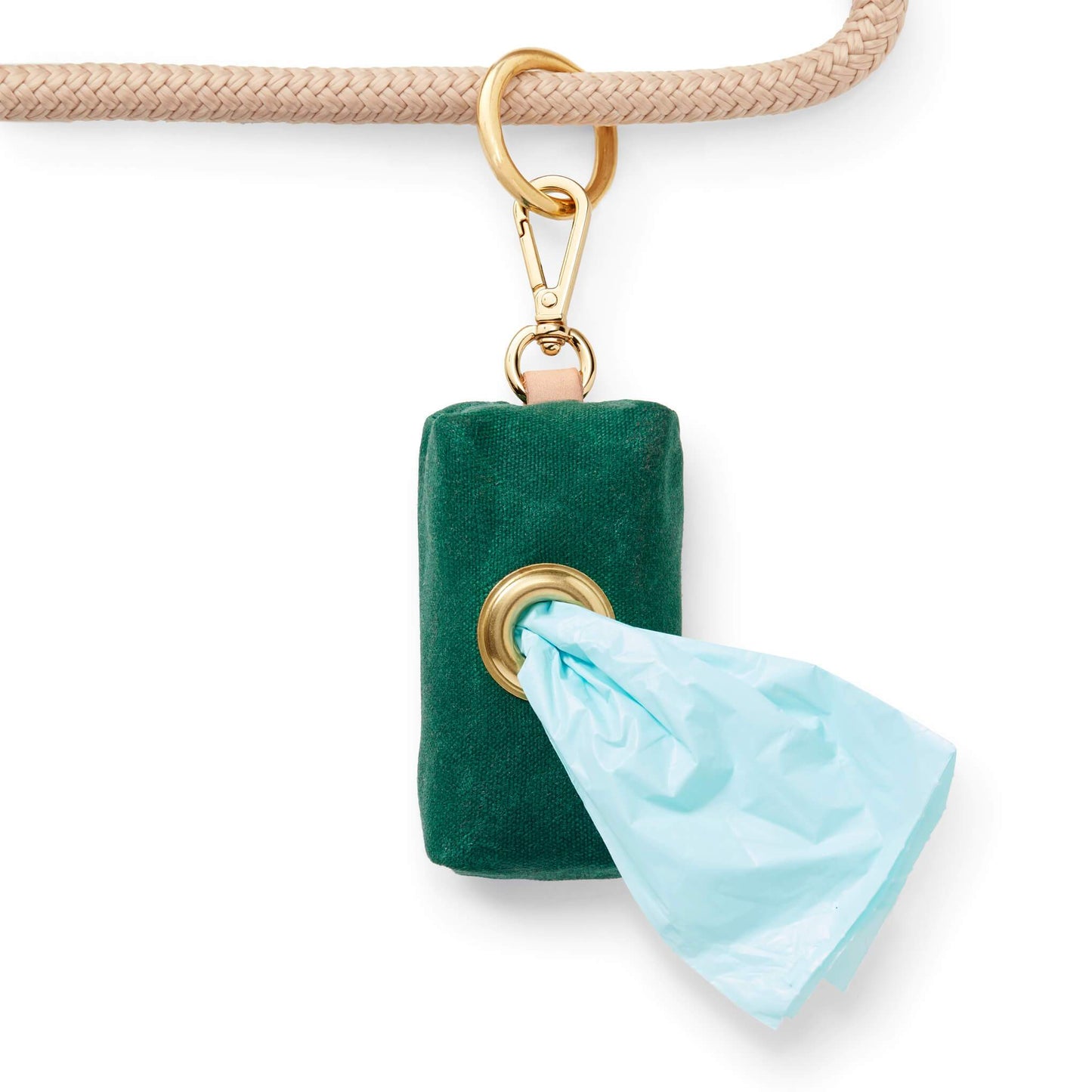 The Foggy Dog - Evergreen Waxed Canvas Poop Bag Dispenser