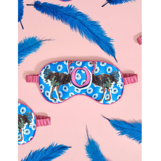 Jessica Russell Flint - Silk Eye Mask / "O for Ostrich