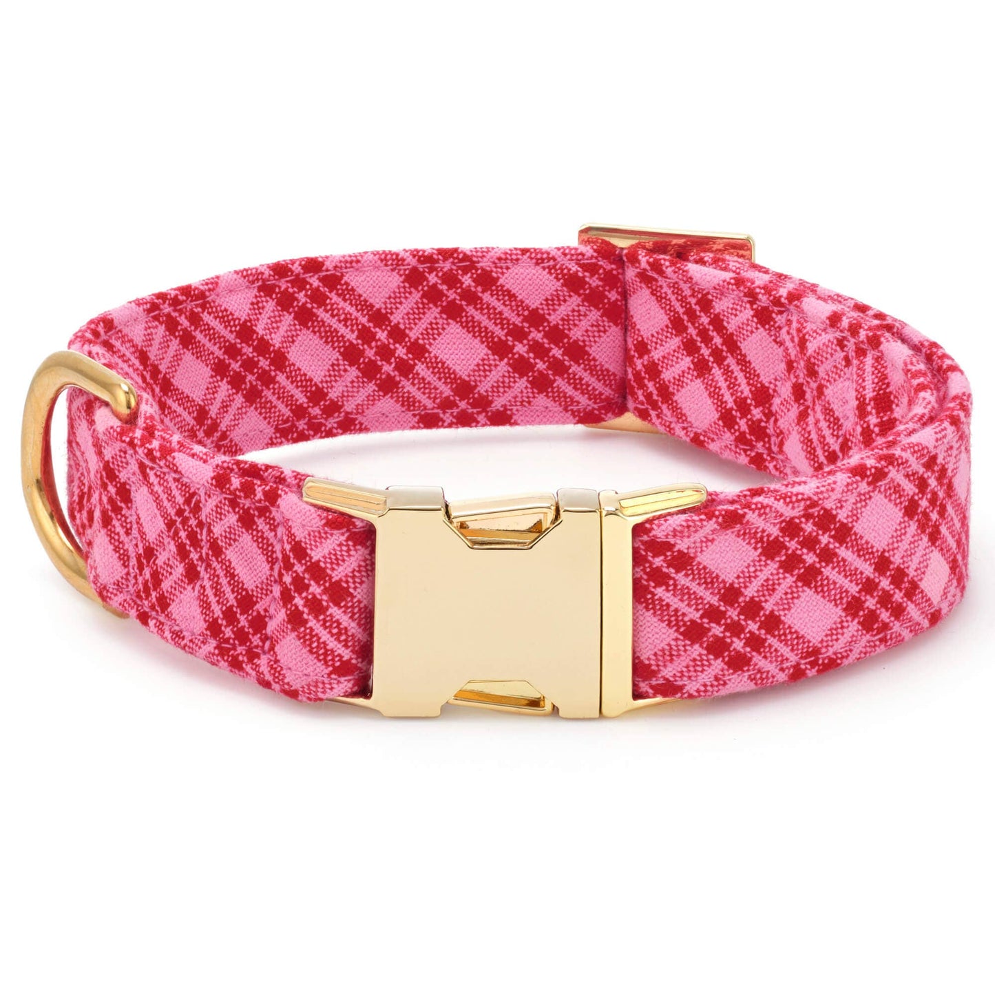 The Foggy Dog - HTH x TFD Katherine Plaid Valentine's Day Dog Collar