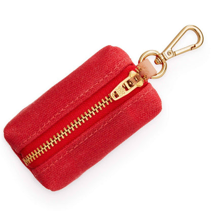 The Foggy Dog - Ruby Valentine's Day Waxed Canvas Poop Bag Dispenser