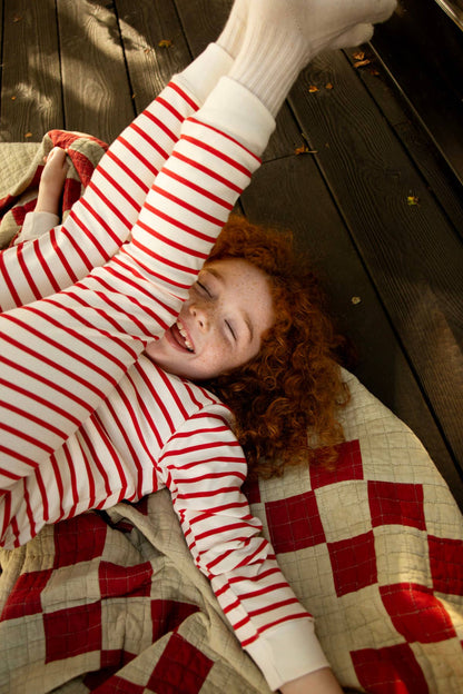 Sleepy Doe - KIDS CLASSIC SET | RED & OATMEAL BRETON