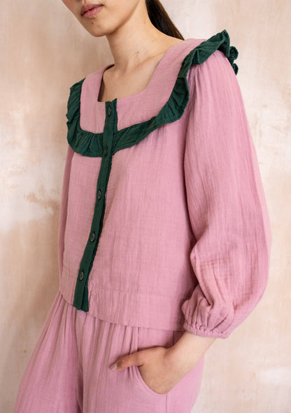 TBCo - Cotton Pyjamas in Pink Ruffle